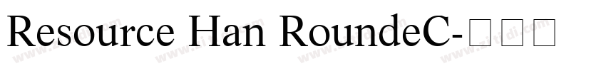 Resource Han RoundeC字体转换